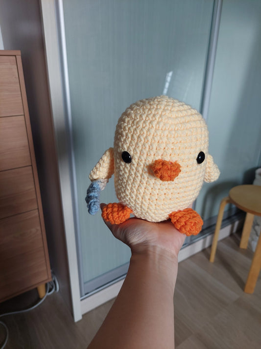 Duck with knife plushie